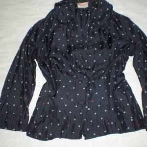 1940s Silk Navy Jacket